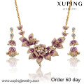 S-6 Xuping fashion gold jewelry, bridal engagement wedding jewelry sets for women